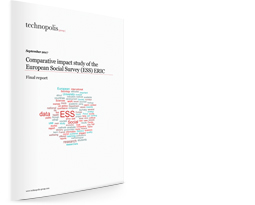 Mock-up of the Comparative impact report cover